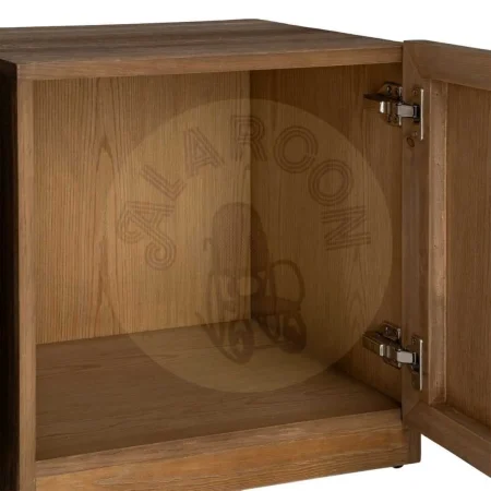 Estantería de madera de pino para salón con puertas y estantes 210.50x44.50x187cm - Ixia - 616391IX - foto-secundaria-4