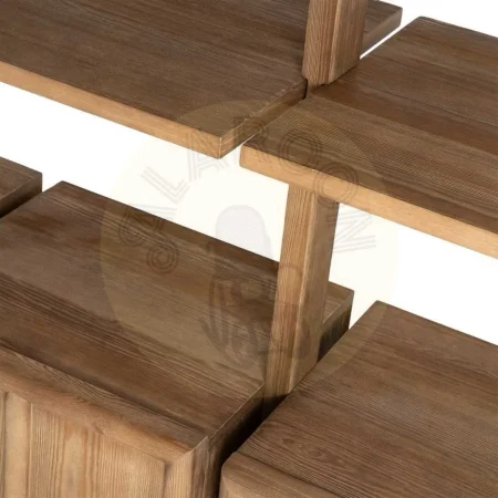 Estantería de madera de pino para salón con puertas y estantes 210.50x44.50x187cm - Ixia - 616391IX - foto-secundaria-8
