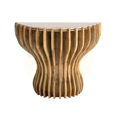 Consola en madera de mango y mármol para salón 92x40x76cm - Ixia - 616442IX - foto-secundaria-1