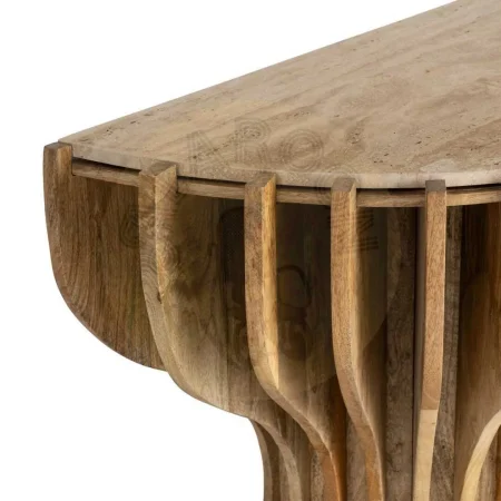 Consola en madera de mango y mármol para salón 92x40x76cm - Ixia - 616442IX - foto-secundaria-2