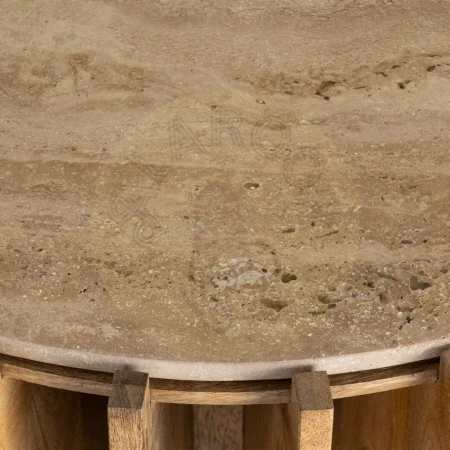 Consola en madera de mango y mármol para salón 92x40x76cm - Ixia - 616442IX - foto-secundaria-5