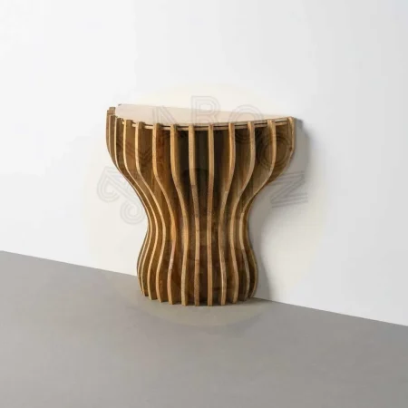 Consola en madera de mango y mármol para salón 92x40x76cm - Ixia - 616442IX - foto-secundaria-8