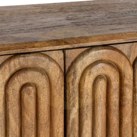 Aparador en madera de mango para salón con puertas y patas 7cm - Ixia 152x40x78cm - Ixia - 616448IX - foto-secundaria-6