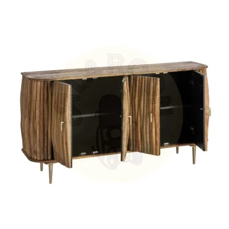 Aparador de madera de mango para salón con puertas - Ixia 148x39x78cm - Ixia - 616449IX - foto-secundaria-1