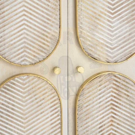 Aparador de madera de mango para salón con puertas y patas 23cm - Ixia 152x41x83.50cm - Ixia - 616450IX - foto-secundaria-6