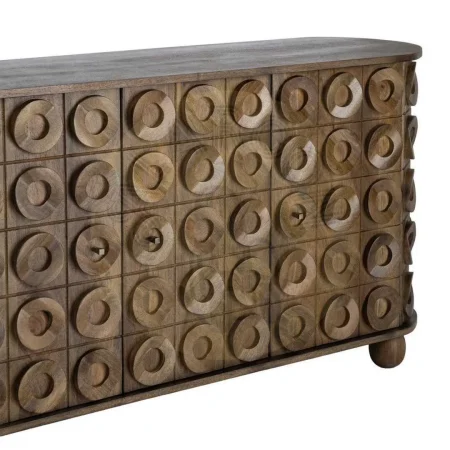 Aparador de madera de mango para salón con puertas - Ixia 147x42x76cm - Ixia - 616451IX - foto-secundaria-2