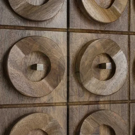 Aparador de madera de mango para salón con puertas - Ixia 147x42x76cm - Ixia - 616451IX - foto-secundaria-7