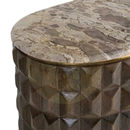 Aparador de madera de mango y mármol para salón - Ixia 154x40x76cm - Ixia - 616452IX - foto-secundaria-4