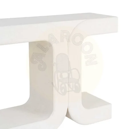Consola blanca en DM con acabado poroso granulado 120x38x80.50cm - Ixia - 616483IX - foto-secundaria-1