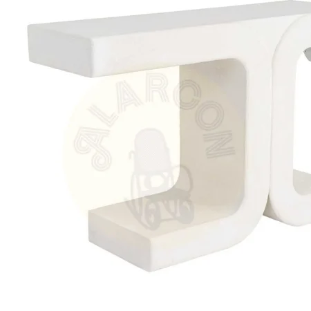 Consola blanca en DM con acabado poroso granulado 120x38x80.50cm - Ixia - 616483IX - foto-secundaria-2