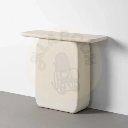 Consola blanca en DM acabado poroso granulado 100x35x82cm - Ixia - 616484IX - foto-secundaria-7