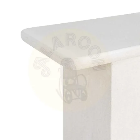 Consola blanca en DM con acabado poroso granulado 80x35x80cm - Ixia - 616486IX - foto-secundaria-1