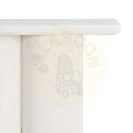 Consola blanca en DM con acabado poroso granulado 80x35x80cm - Ixia - 616486IX - foto-secundaria-4