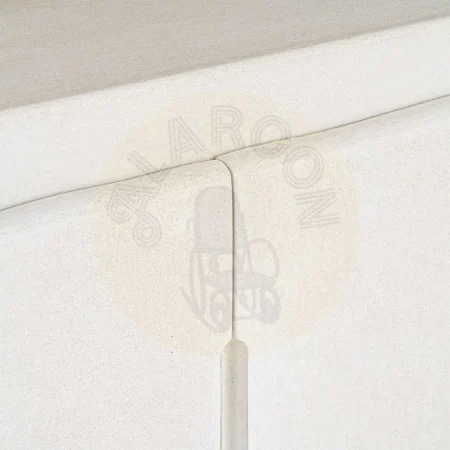 Librería blanca en DM acabado poroso granulado con puerta 80x35x180cm - Ixia - 616489IX - foto-secundaria-5