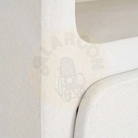 Librería blanca en DM acabado poroso granulado con puerta 80x35x180cm - Ixia - 616489IX - foto-secundaria-6
