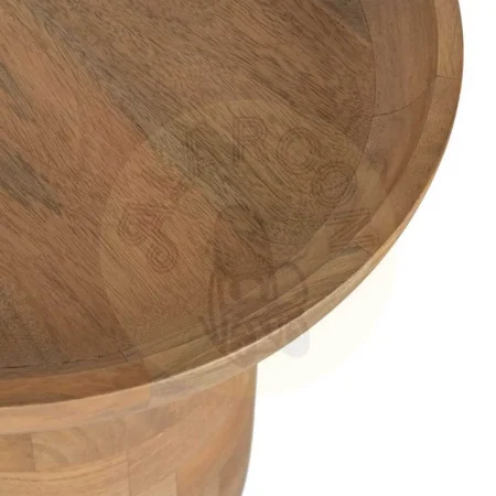 Mesita natural de madera de mango para salón 44x44x47cm - Ixia - 616491IX - foto-secundaria-1