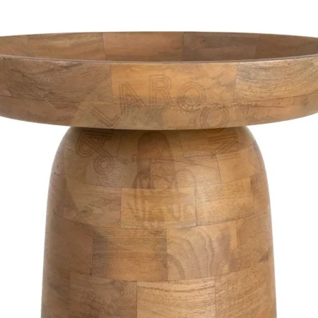 Mesita natural de madera de mango para salón 44x44x47cm - Ixia - 616491IX - foto-secundaria-2