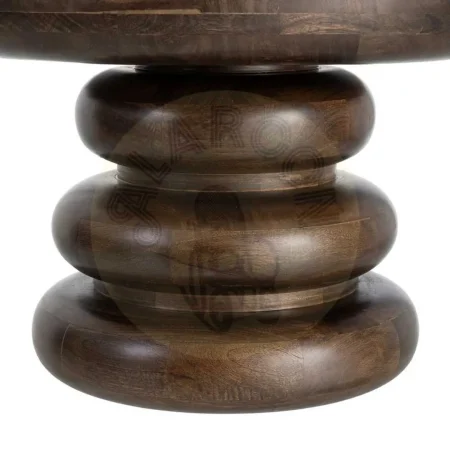 Mesita de madera de mango marrón para salón con patas de 33cm 60x60x41cm - Ixia - 616494IX - foto-secundaria-3