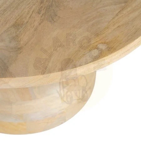 Mesita auxiliar de madera de mango natural para salón 67x67x40cm - Ixia - 616495IX - foto-secundaria-1