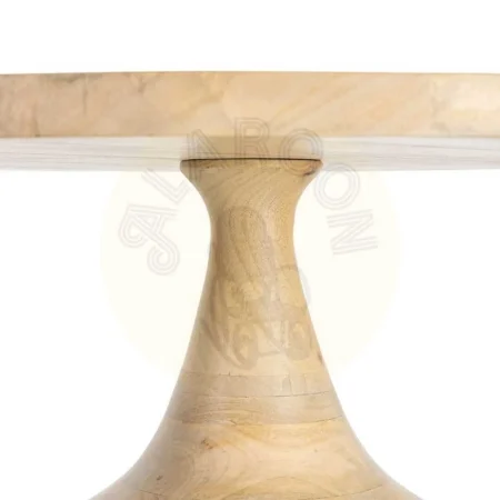 Mesita auxiliar de madera de mango natural para salón 67x67x40cm - Ixia - 616495IX - foto-secundaria-2