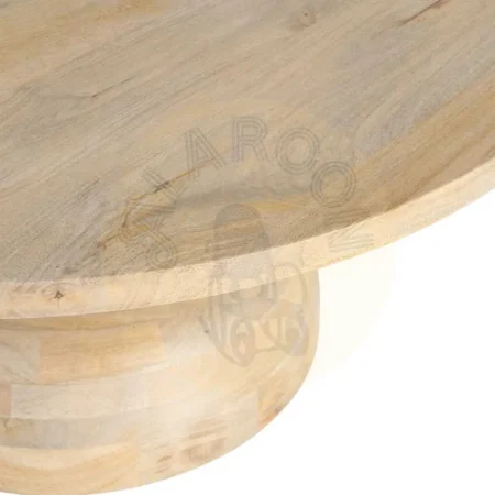 Mesita de salón natural en madera de mango 90x90x40cm - Ixia - 616496IX - foto-secundaria-1