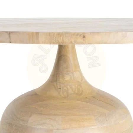 Mesita de salón natural en madera de mango 90x90x40cm - Ixia - 616496IX - foto-secundaria-2