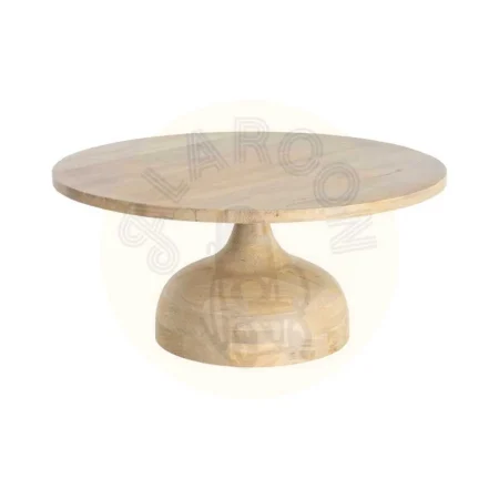 Mesita de salón natural en madera de mango 90x90x40cm - Ixia - 616496IX - foto-secundaria-4