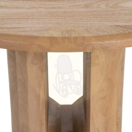 Mesa de centro en madera de mango acabado natural 60x60x40cm - Ixia - 616497IX - foto-secundaria-3