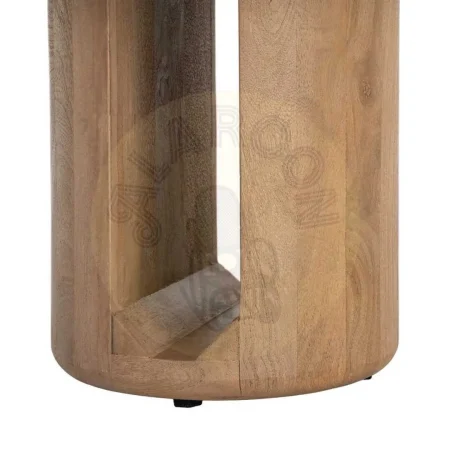 Mesa de centro en madera de mango acabado natural 60x60x40cm - Ixia - 616497IX - foto-secundaria-4