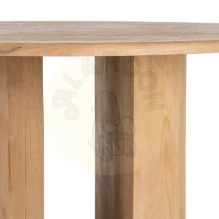 Mesa de comedor en madera de mango natural 130x130x76cm - Ixia - 616499IX - foto-secundaria-1