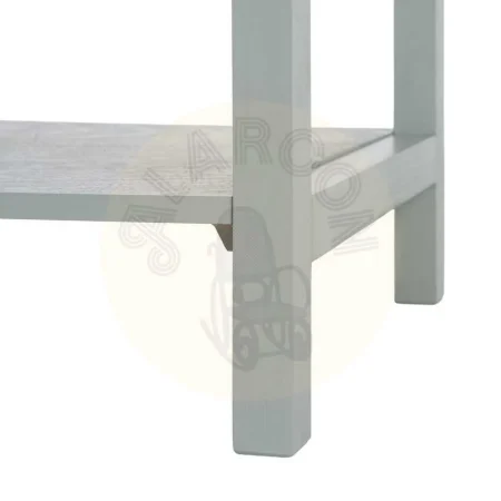 Mesita verde claro en DM con cajón y estructura de madera de pino 48x35.50x61cm - Ixia - 616500IX - foto-secundaria-7