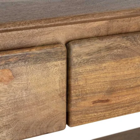 Consola de madera de mango para salón con cajones y huecos 100x35x80cm - Ixia - 616505IX - foto-secundaria-1