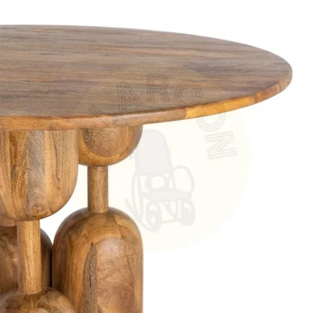 Mesa de comedor cuadrada de madera de mango 120x120x76cm - Ixia - 616506IX - foto-secundaria-3