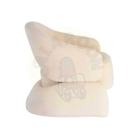Sillón crema en DM con tapizado en tejido y relleno de espuma 77x75x73.50cm - Ixia - 616509IX - foto-secundaria-3