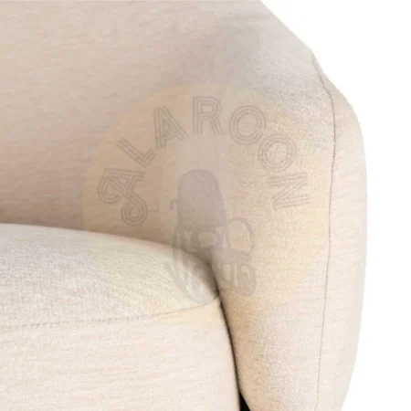 Sillón crema en DM con tapizado en tejido y relleno de espuma 77x75x73.50cm - Ixia - 616509IX - foto-secundaria-4