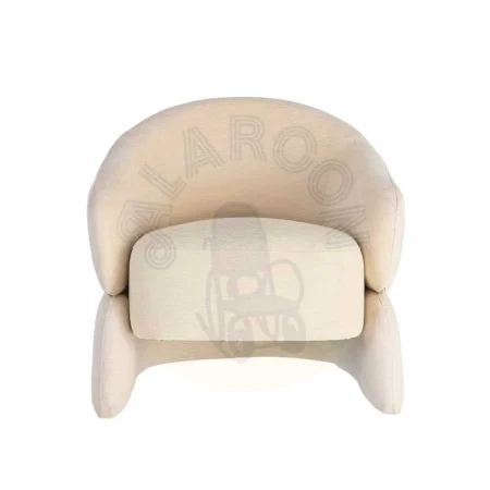 Sillón crema en DM con tapizado en tejido y relleno de espuma 77x75x73.50cm - Ixia - 616509IX - foto-secundaria-6