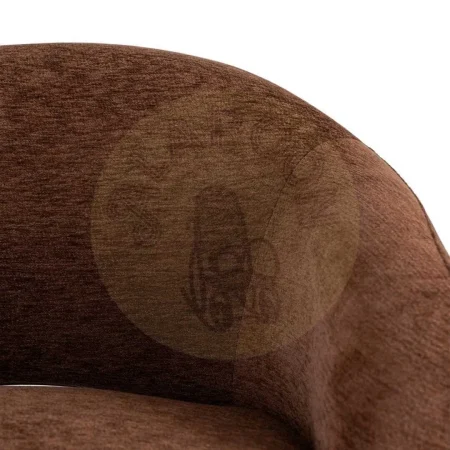Sillón chocolate en DM tapizado poliéster con relleno de espuma 77x75x73.50cm - Ixia - 616510IX - foto-secundaria-4