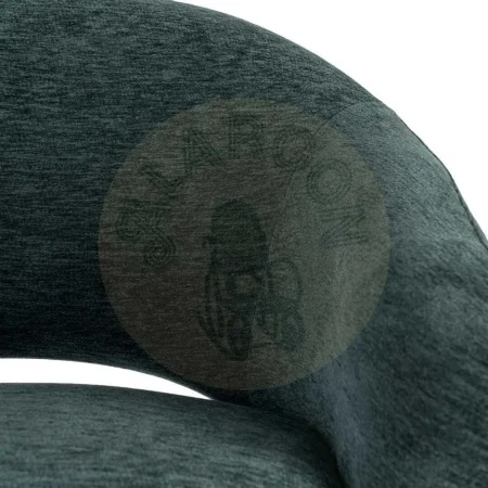 Sillón tapizado azul en tejido 100% poliéster estructura en madera contrachapada 77x75x73.50cm - Ixia - 616511IX - foto-secundaria-3