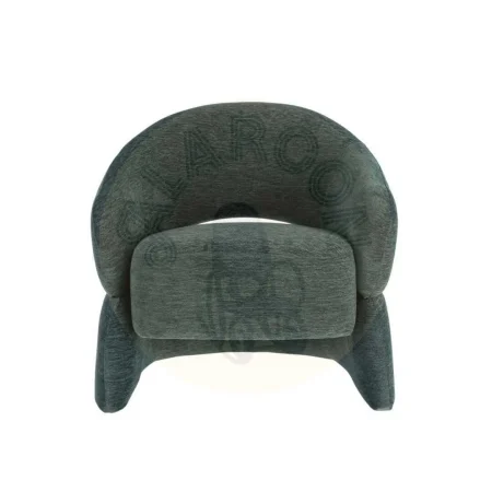 Sillón tapizado azul en tejido 100% poliéster estructura en madera contrachapada 77x75x73.50cm - Ixia - 616511IX - foto-secundaria-5