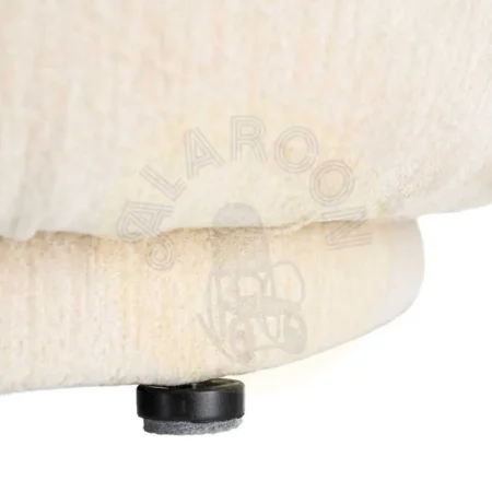 Sillón crema en DM y tejido 100% poliéster 77x73x79cm - Ixia - 616512IX - foto-secundaria-8
