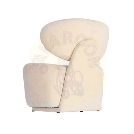 Sillón crema en DM y tejido 100% poliéster 77x73x79cm - Ixia - 616512IX - foto-secundaria-9
