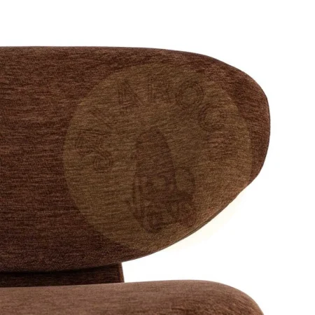 Sillón color chocolate con estructura en DM tapizado en tejido 100% poliéster 77x73x79cm - Ixia - 616513IX - foto-secundaria-4