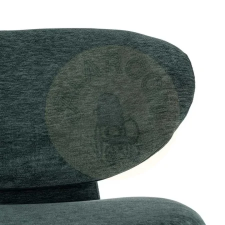 Sillón azul tapizado en tejido 100% poliéster con estructura de madera contrachapada 77x73x79cm - Ixia - 616514IX - foto-secundaria-4