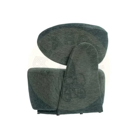 Sillón azul tapizado en tejido 100% poliéster con estructura de madera contrachapada 77x73x79cm - Ixia - 616514IX - foto-secundaria-9