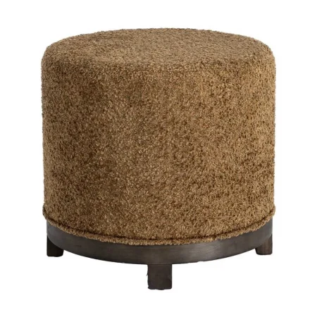 Puf giratorio ocre en DM y tejido poliéster 50x50x47cm - Ixia - 616520IX - foto-blanco