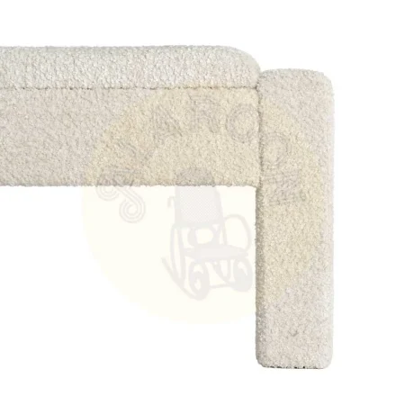 Banco baúl crema en DM y tejido 100% poliéster 117x43x45cm - Ixia - 616525IX - foto-secundaria-6
