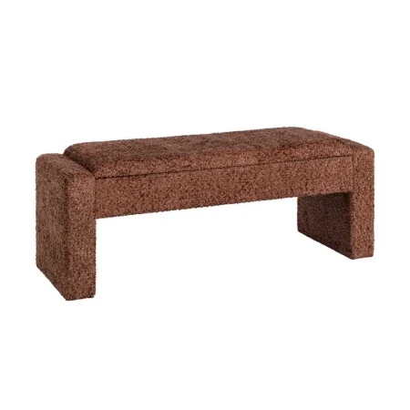 Banco baúl teja en DM con tejido 100% poliéster y foam 30mm 117x43x45cm - Ixia - 616526IX - foto-blanco