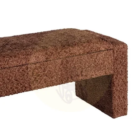 Banco baúl teja en DM con tejido 100% poliéster y foam 30mm 117x43x45cm - Ixia - 616526IX - foto-secundaria-2