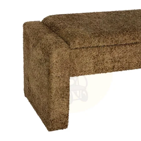 Banco baúl ocre en DM y tejido 117x43x45cm - Ixia - 616527IX - foto-secundaria-3
