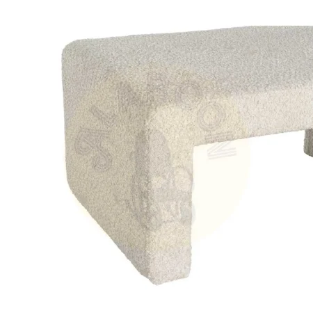 Banco crema en DM y tejido con espuma 30mm 90x60x43cm - Ixia - 616528IX - foto-secundaria-2